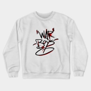 War boys graffiti print Crewneck Sweatshirt